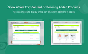 WooCommerce added to cart popup