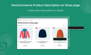WooCommerce product description in a tooltip