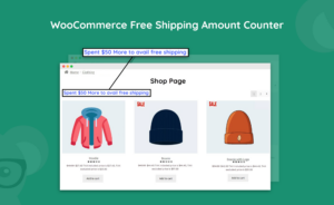 WooCommerce free shipping amount counter