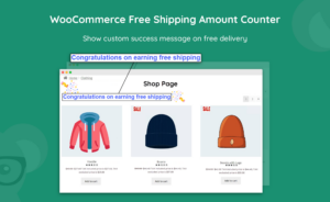 WooCommerce free shipping amount counter