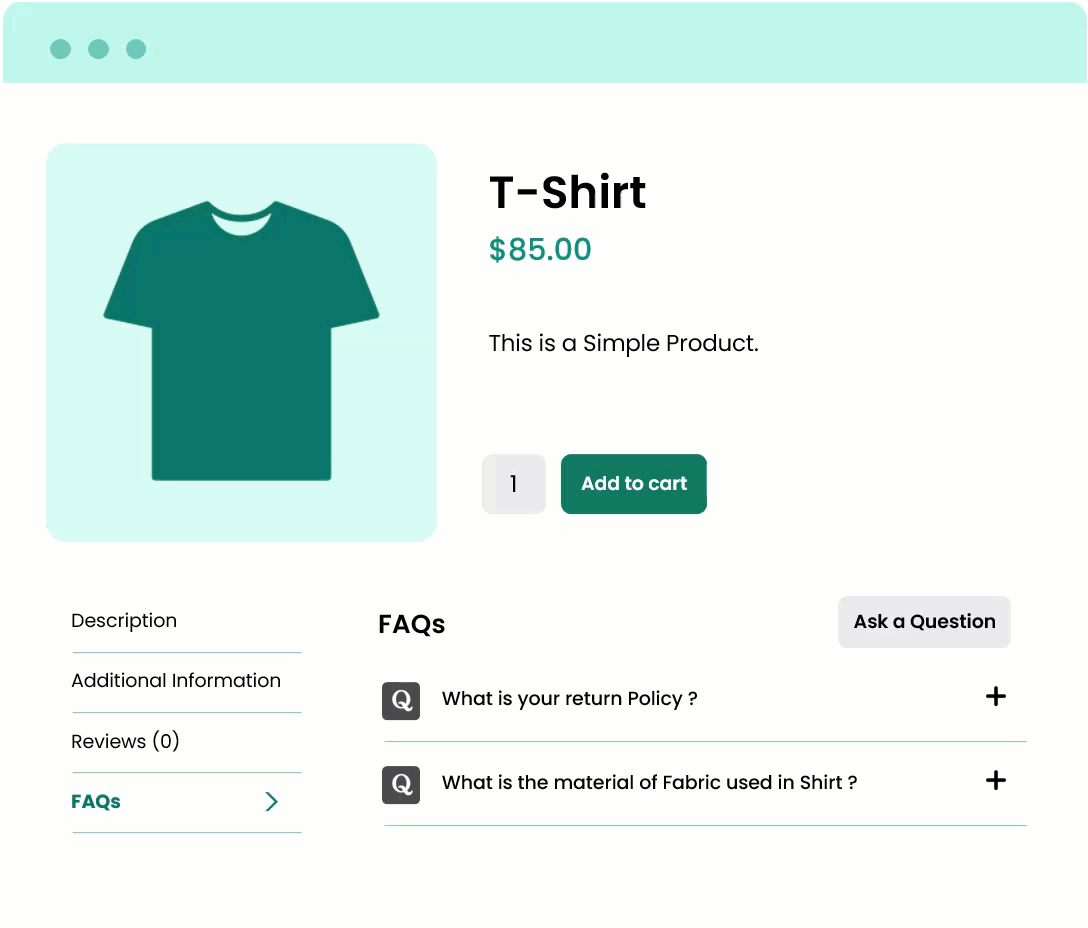Add an Ask a Question Form