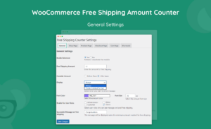 WooCommerce free shipping amount counter