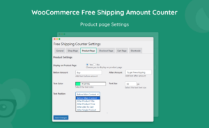 WooCommerce free shipping amount counter