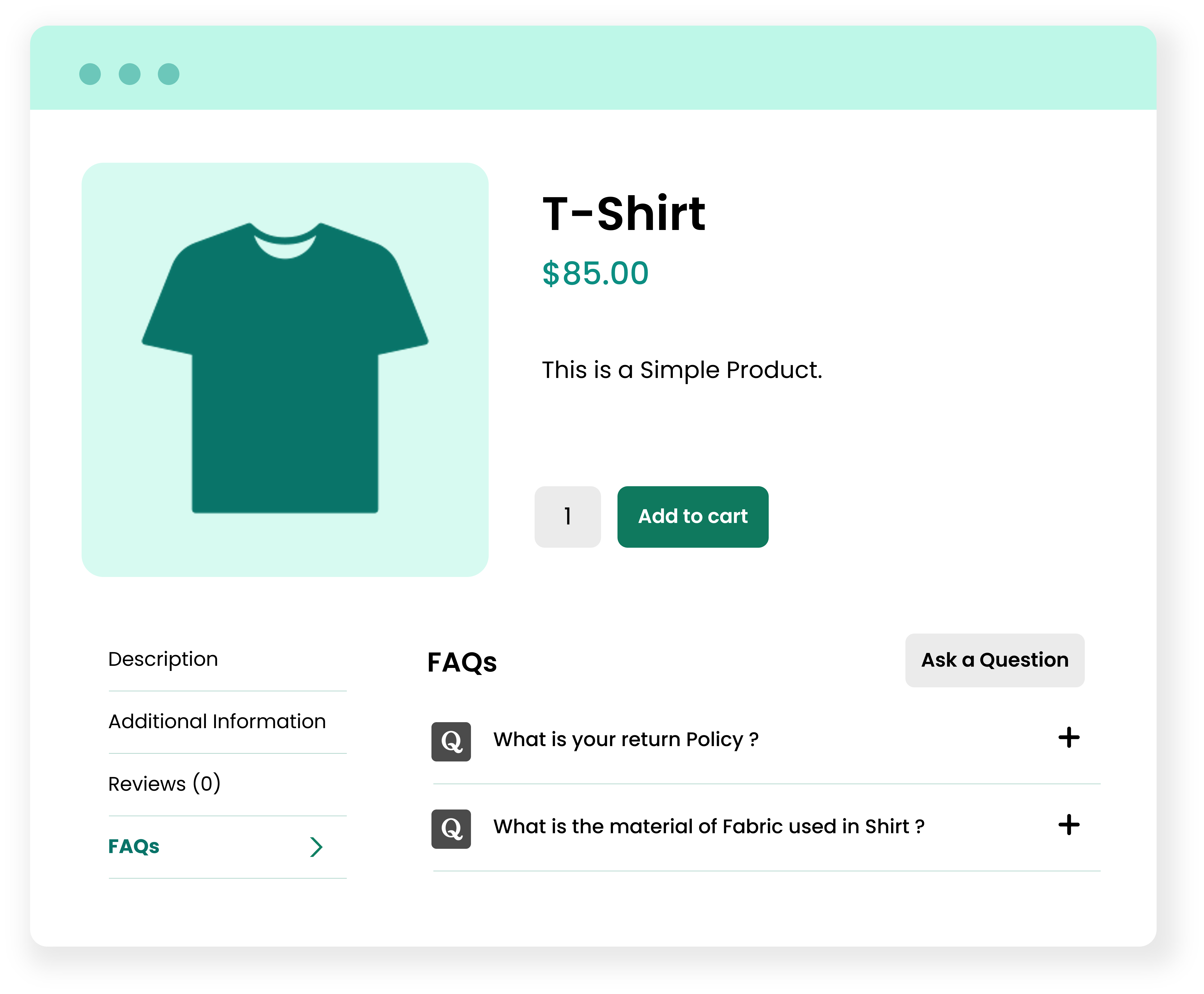 FAQs Manager for WooCommerce plugin