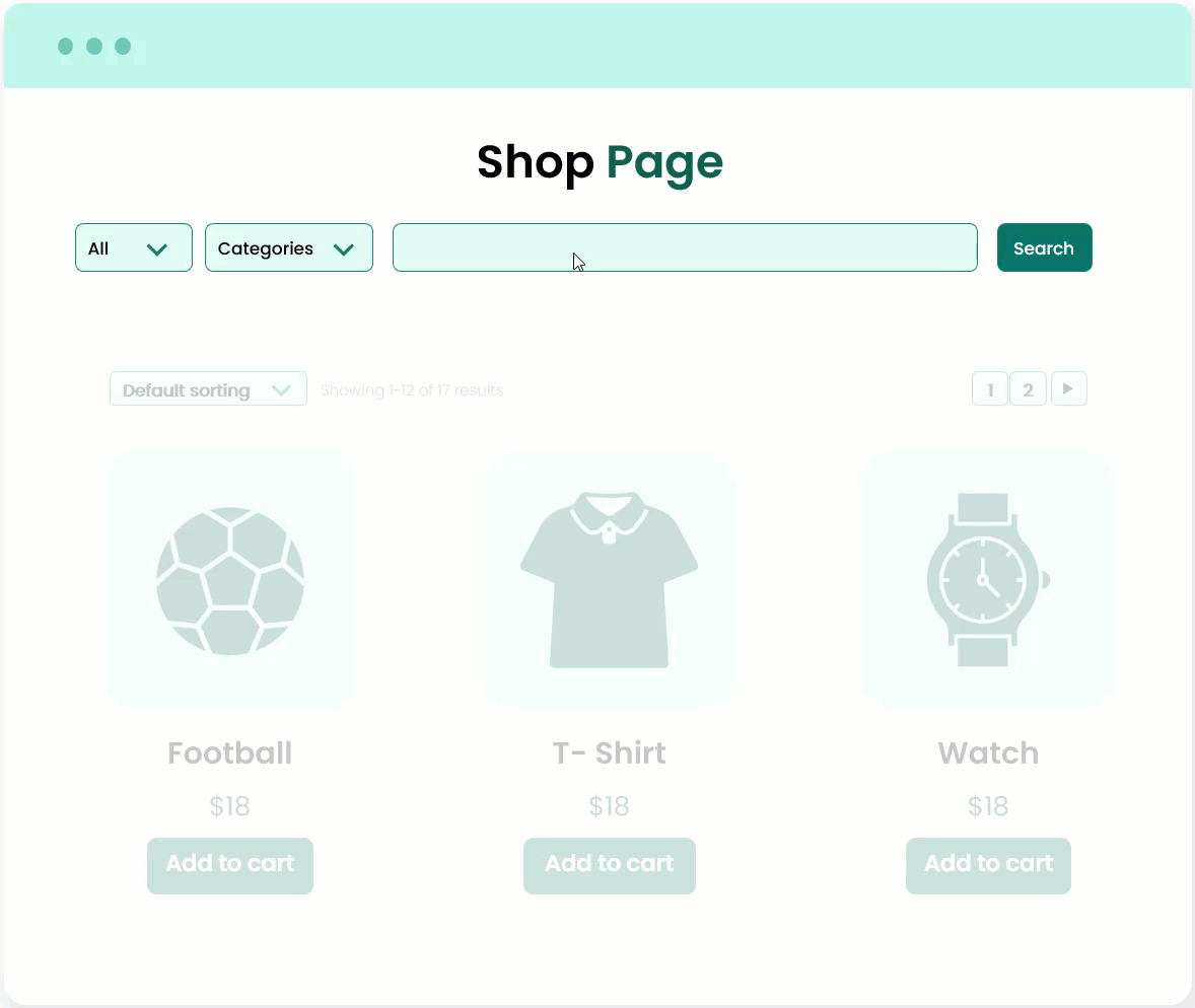 Smart Suggestions for Products, Categories, and Pages