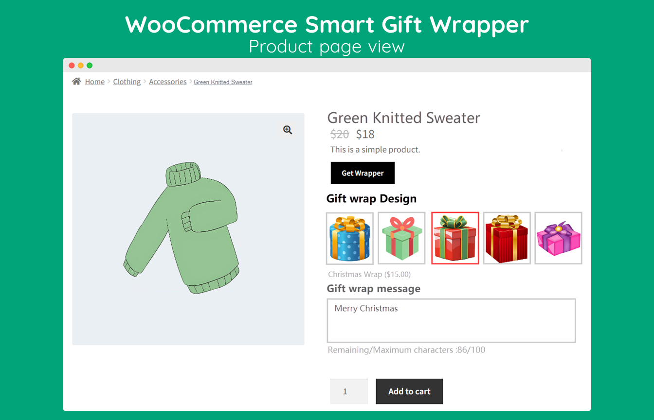 WooCommerce smart gift wrapper