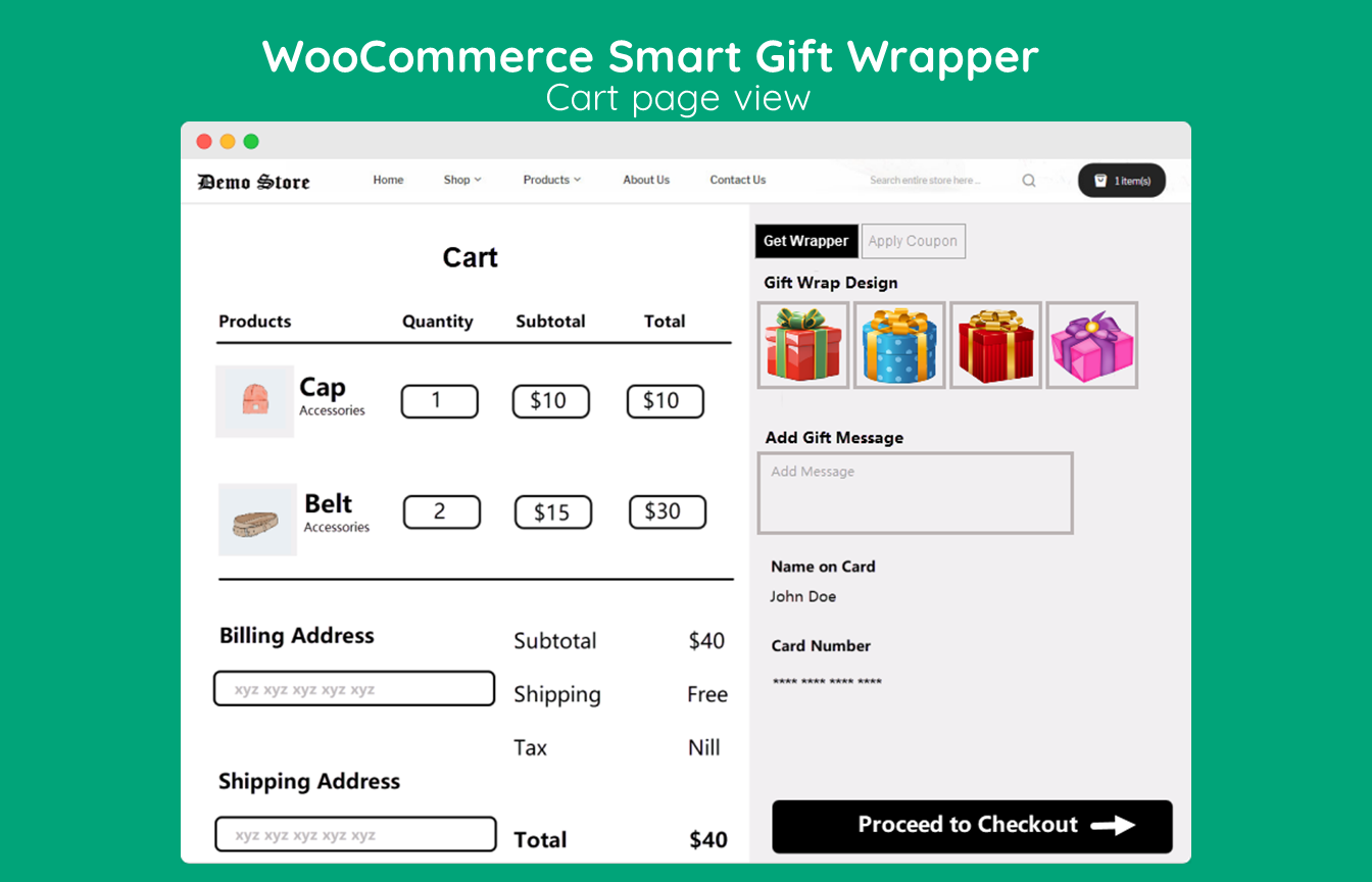 Gift wrapper for woocommerce
