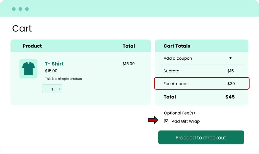 Set Extra Fee as Optional or Required 