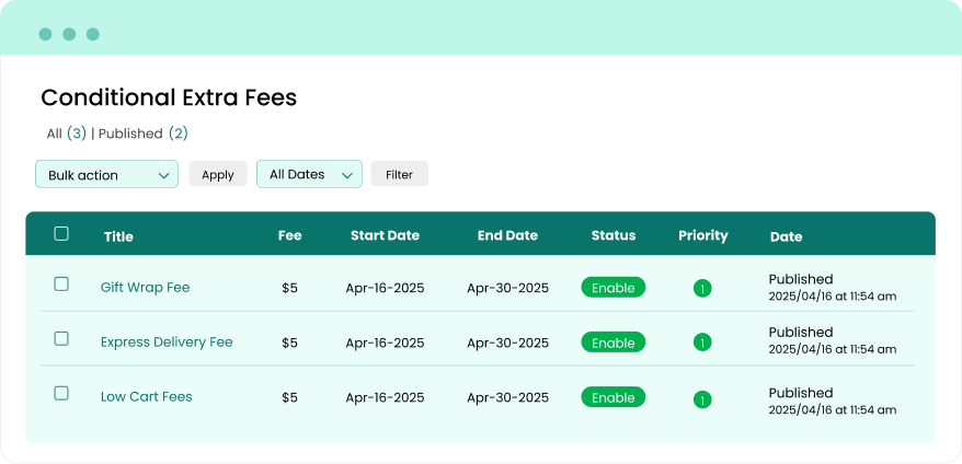 Create Scenario-Based Fee