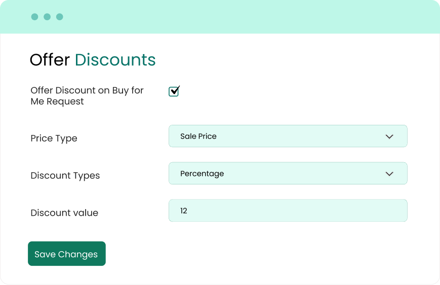 Apply Multiple Discount Offers on Buy For Me Items