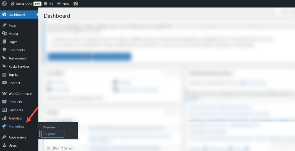 Go to the Coupon Section