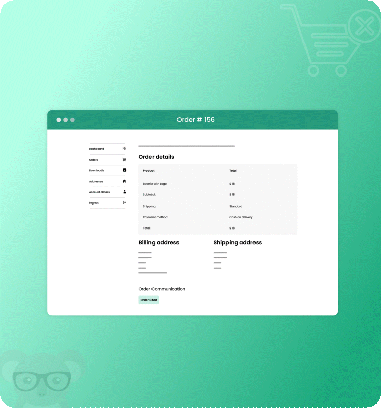 woocommerce order chat-2