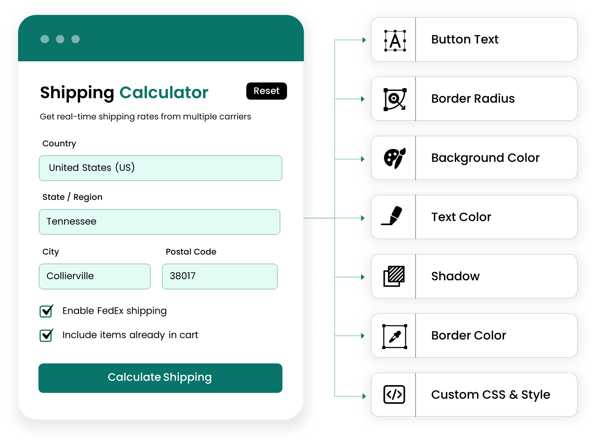 shipping calculator on product page for woocommerce-4