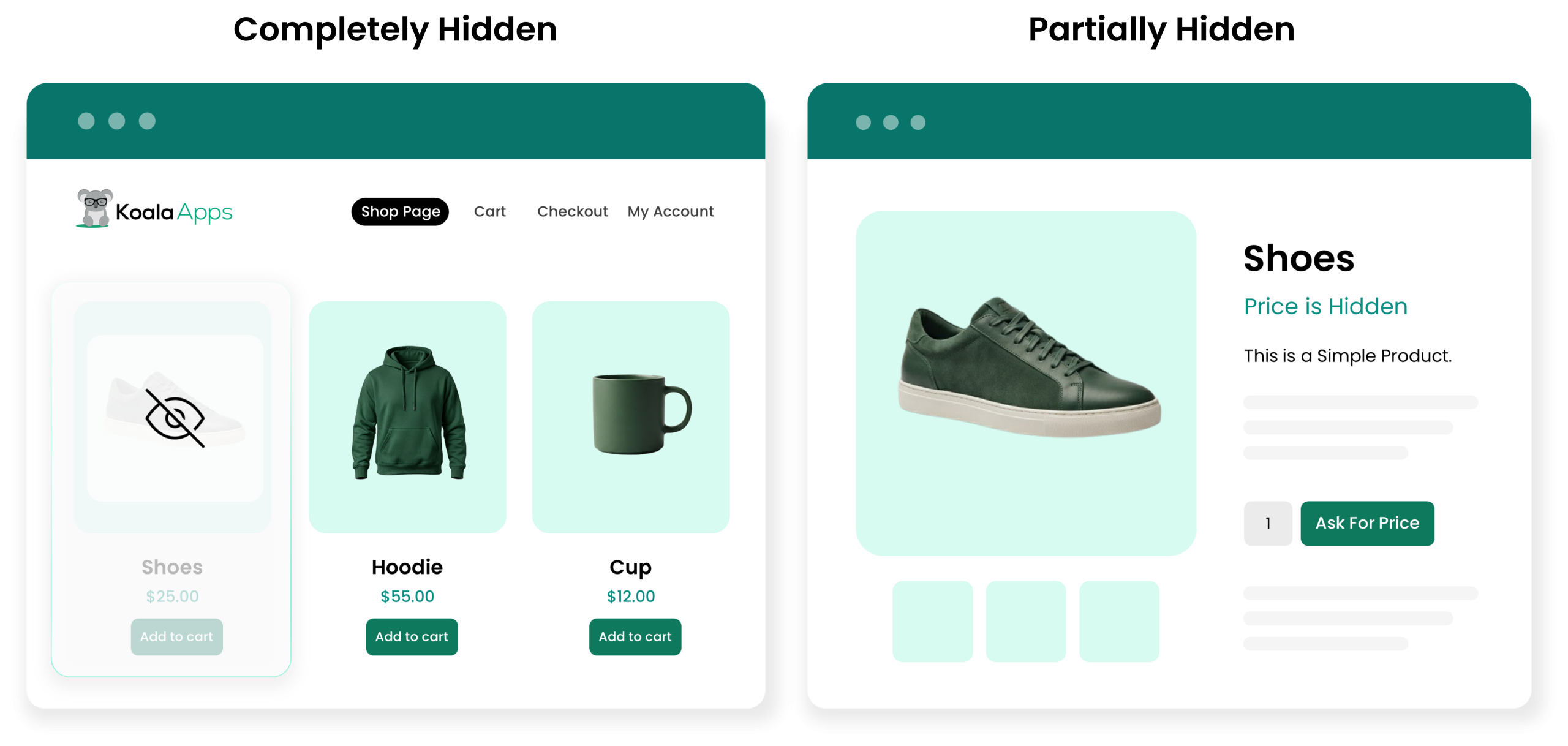 Hide Product for woocommerce
