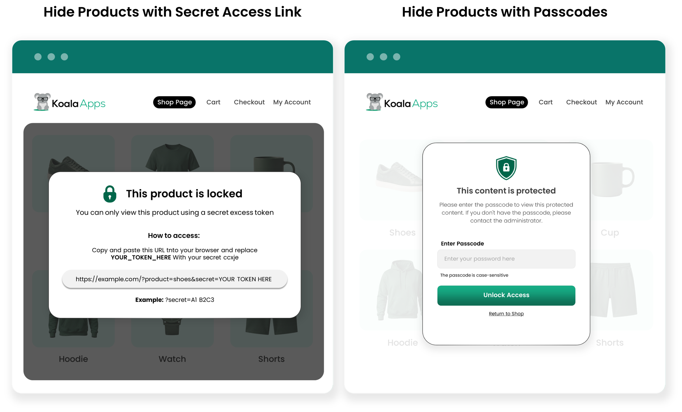 Hide Product for woocommerce