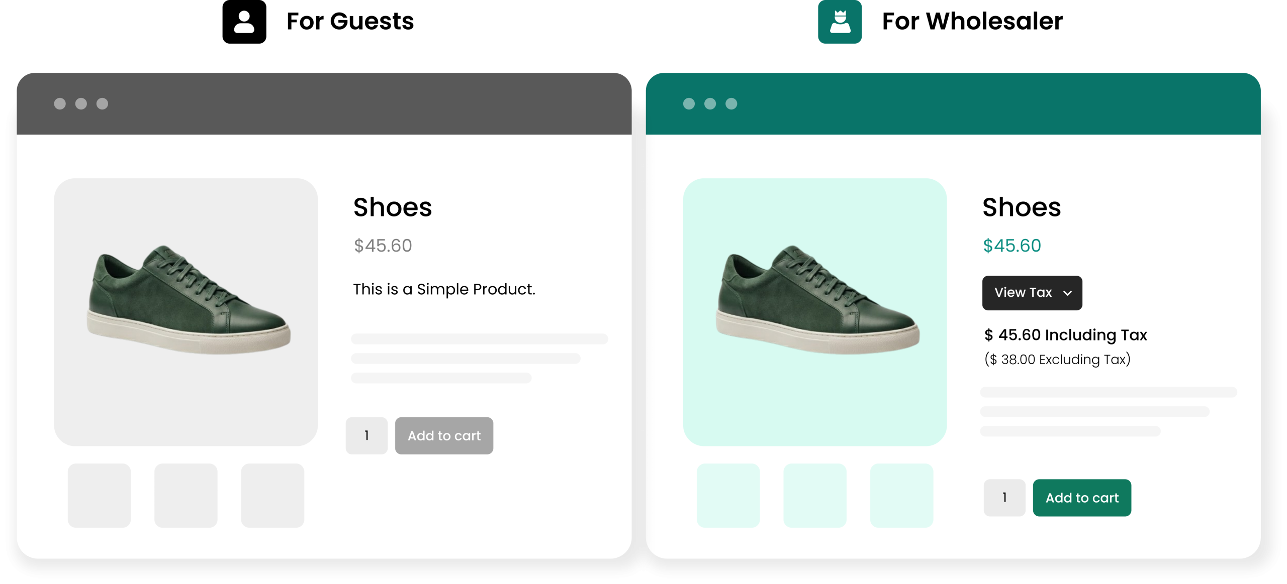 Price Including/Excluding Tax for woocommerce